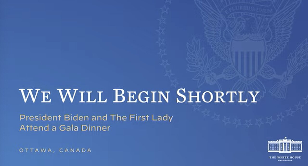 President Biden and The First Lady Attend a Gala Dinner in Canadia