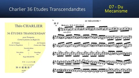 🎺🎺🎺 [TRUMPET ETUDE] Charlier 36 Etudes Transcendandtes No 07 – (Du Mecanisme)