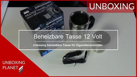 Beheizbare Tasse über Zigarettenanzünder - Unboxing Planet