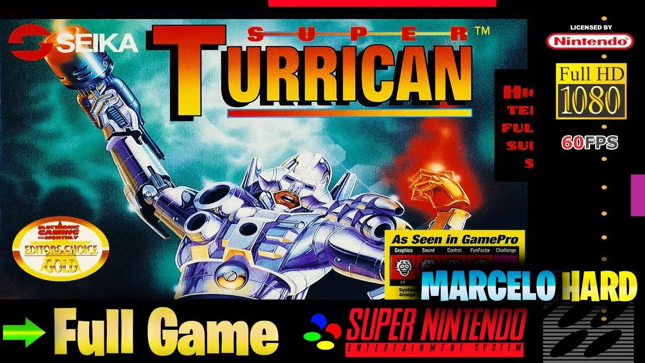 Super Turrican - Super Nintendo (Full Game Walkthrough)