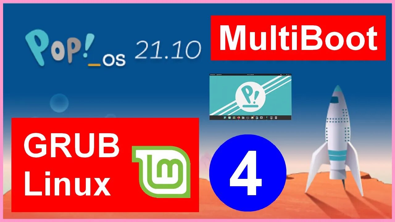 4- Grub Customizer no Linux Mint Multboot com Pop OS e Windows