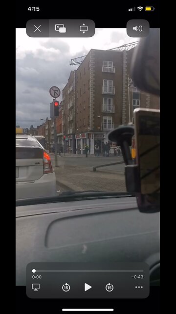 Imported doctor or scientist out for a casual stroll in Dublin today.