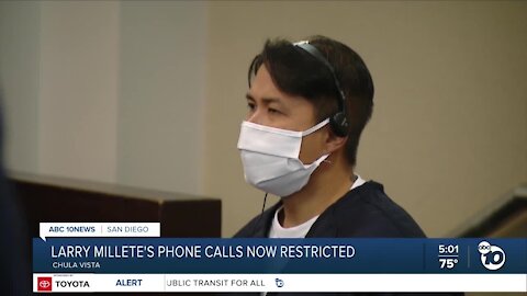 Larry Millete's phone calls now restricted