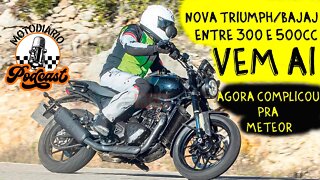 BOMBA. Nova Triumph /BAJAJ entre 300 e 500cc vem ai. Agora complicou para a METEOR