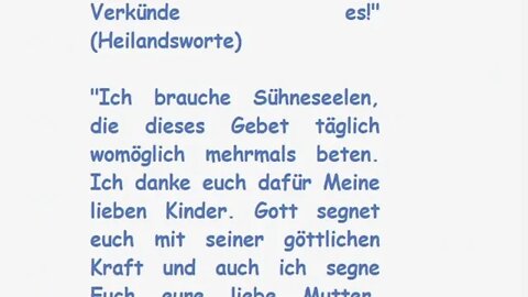 STELLVERTRETEND REUE ERWECKEN FÜR ALLE STERBENDEN