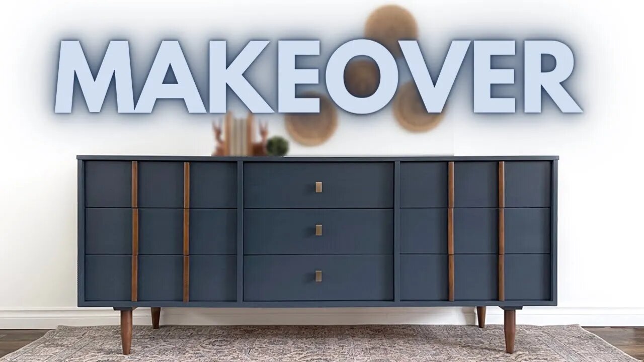 Mid-Century Modern Dresser Makeover | Furniture Restoration and Painting