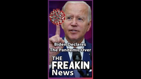 President Joe Biden Says Pandemic Is Over During 60 Mins Interview Despite Continued Deaths #shorts