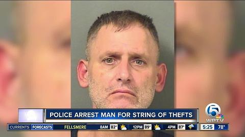 Suspected charged in thefts from Indian River to Palm Beach counties