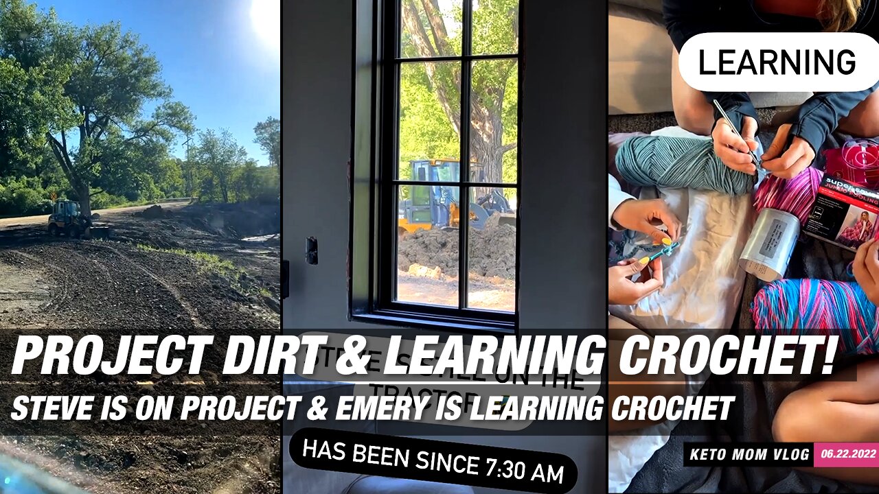 Steve's On Dirt Project And Emery Found Something To Get Busy | KETO Mom Vlog