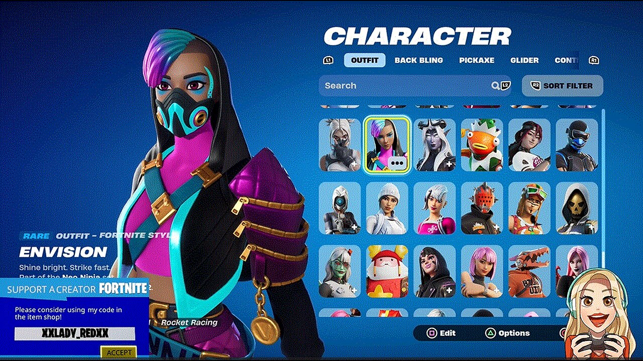 Envision (Rare Outfit)-Fortnite