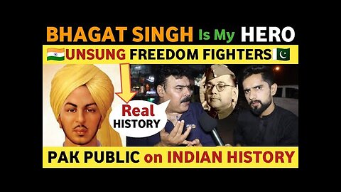REAL HEROES OF INDIA🇮🇳 PAKISTAN🇵🇰 | NETAJI BOSE & BHAGAT SINGH | PAK CITIZEN VIRAL VIDEO IN INDIA