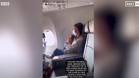 Mother Says She Was Kicked Off Airplane For Her 2-Year-Old Refusing To Wear A Mask