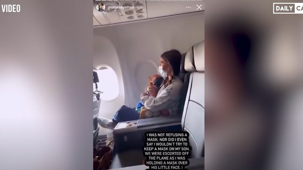 Mother Says She Was Kicked Off Airplane For Her 2-Year-Old Refusing To Wear A Mask