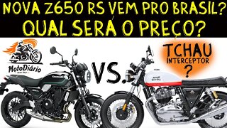 Nova Kawasaki Z 650 RS VEM PRO BRASIL? Qual será o preço? Tchau INTERCEPTOR 650?