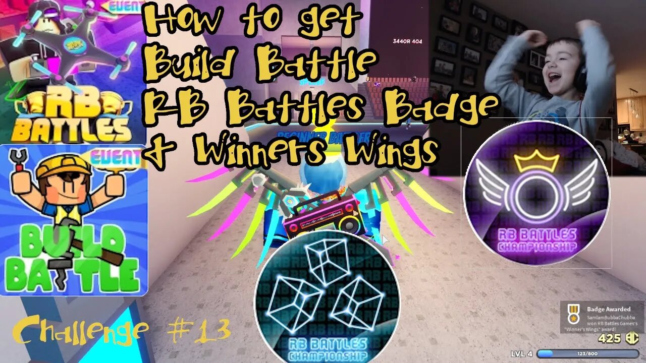 AndersonPlays How to Get Build Battle RB Battles Challenge Winner + How to Get Winner's Wings