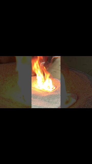 Pouring Molten Aluminum On Foam #shorts #fyp #dangerous #boom #cool