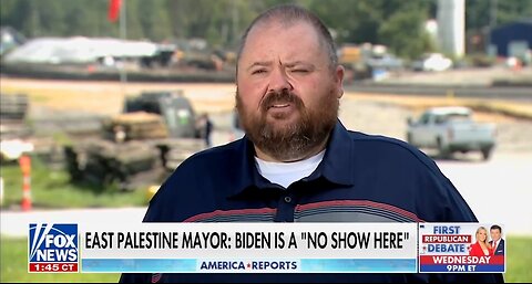 East Palestine Ohio Mayor Rips No Show Biden