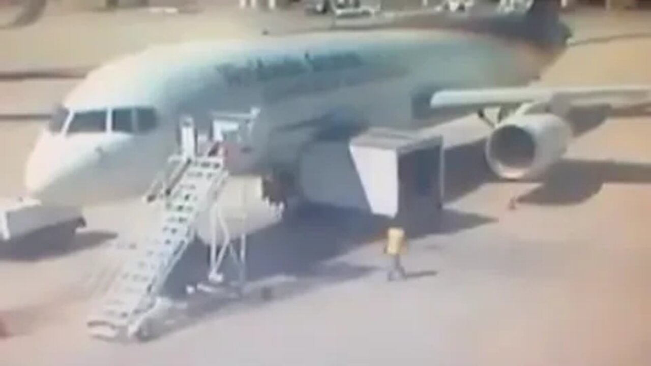 Truck Drives Into Airplane Fail #MegaFails #Shorts