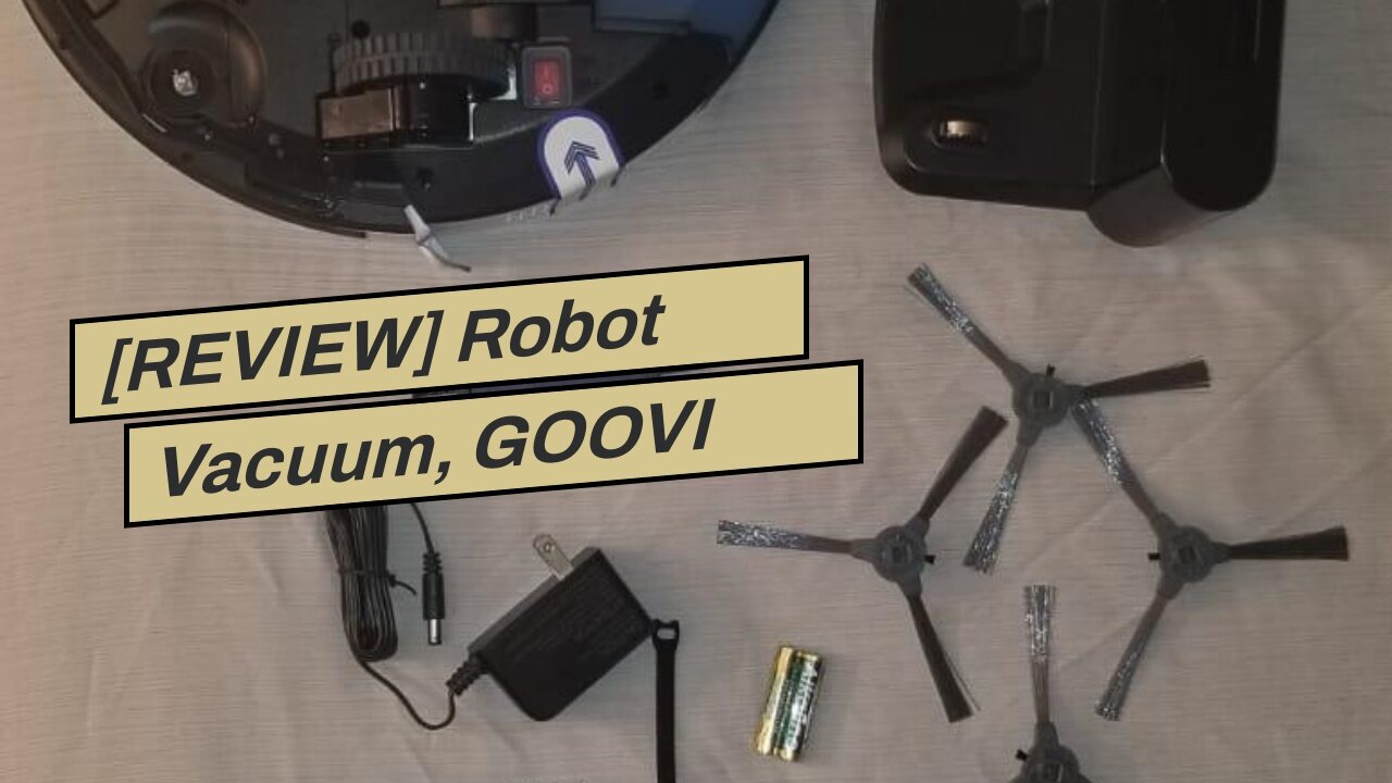 [REVIEW] Robot Vacuum, GOOVI Robotic Vacuum Cleaner, Multiple Cleaning Modes, Self-Charging Rob...