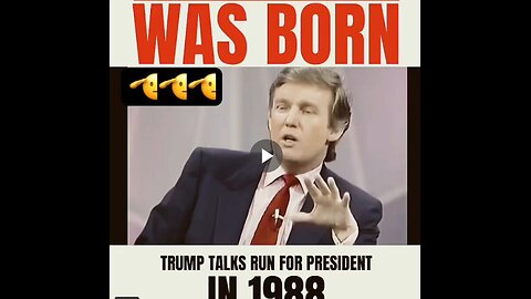 TRUMP IN '88 - IF I RAN FOR PRESIDENT I WOULD WIN...