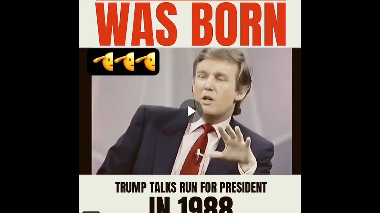 TRUMP IN '88 - IF I RAN FOR PRESIDENT I WOULD WIN...