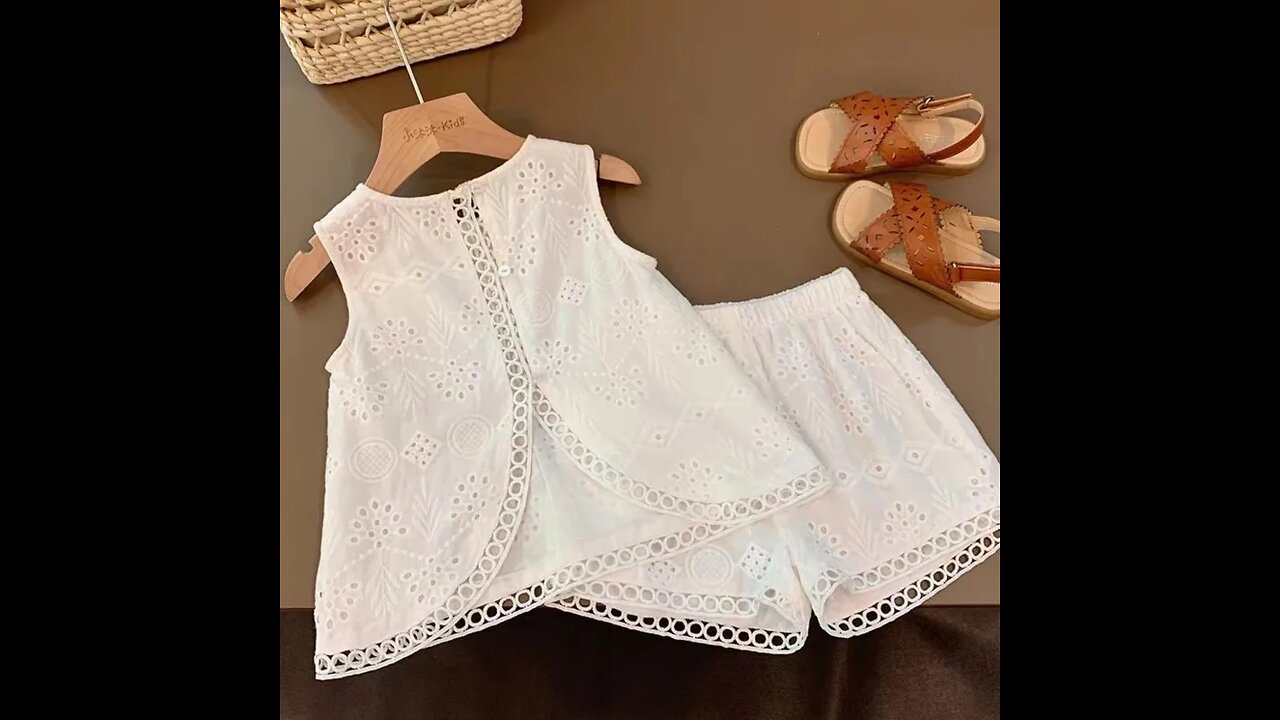 SALE!! 2024 Summer Children Baby Girl 2PC Clothes Set