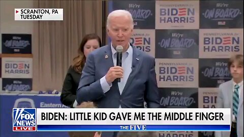 Joe Biden not happy with all the F Joe Biden signs.