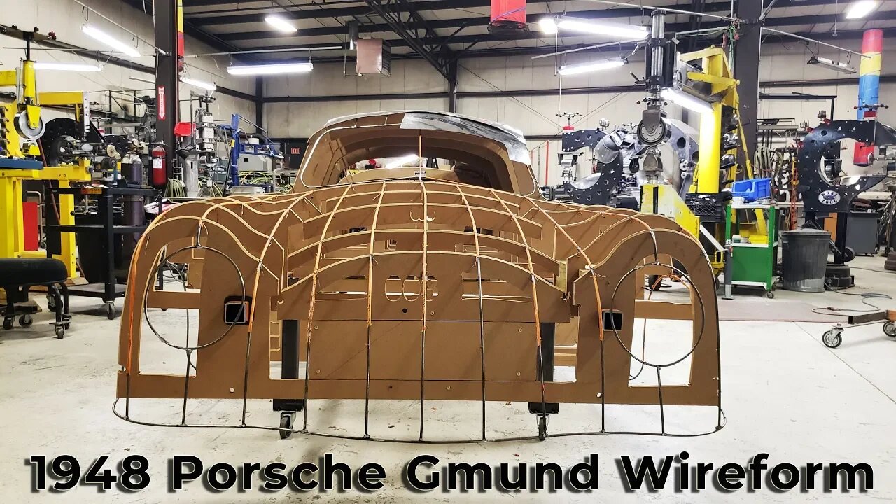 Metal Shaping: 1948 Porsche Gmund SL Coupe Hybrid Wireform Buck