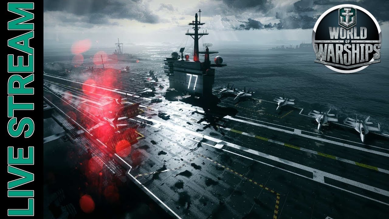 Aircraft Carriers Road to Tier 10 #3 (World of Warships) LIVE My Old Account