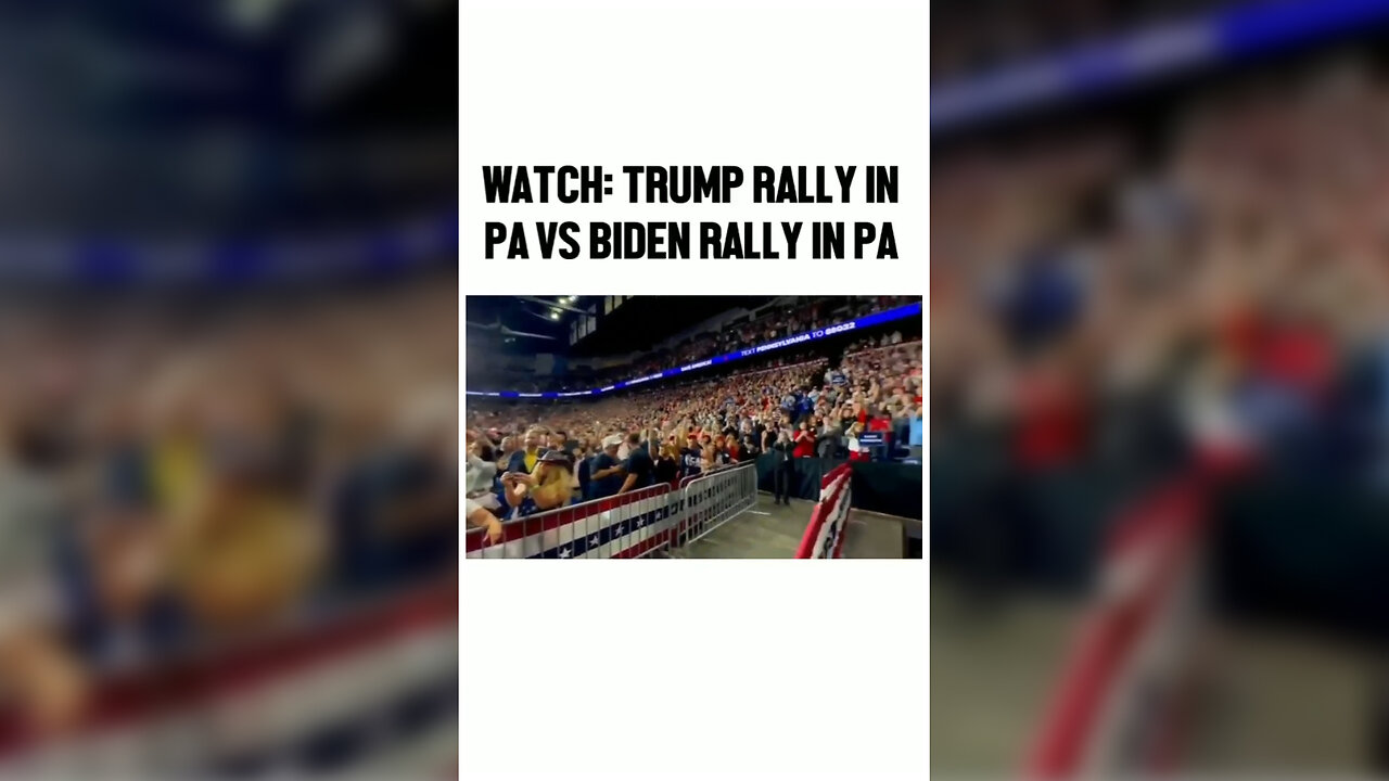 Comparison Between Donald Trump's Rally In P.A. & Joe Biden's Rally In P.A.