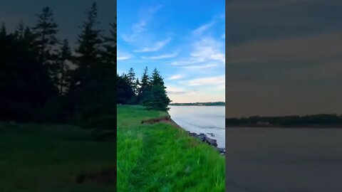 Lighthouse and the sea in Canada