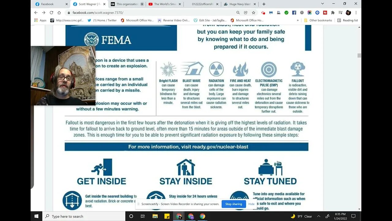FEMA Nuclear Preparedness Advice - True Story : 01/24/22