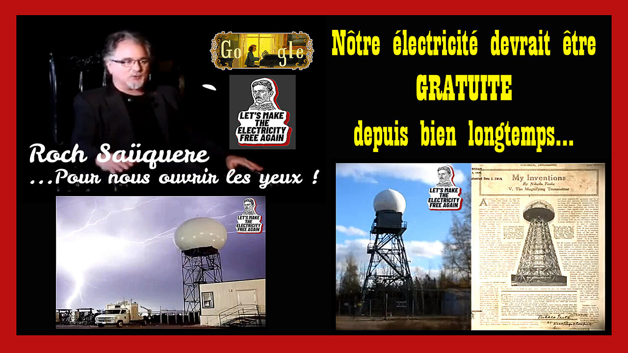 L'électricité devrait être gratuite ! Explication par Roch Saüquere (Hd 720) Voir descriptif pour autres liens.