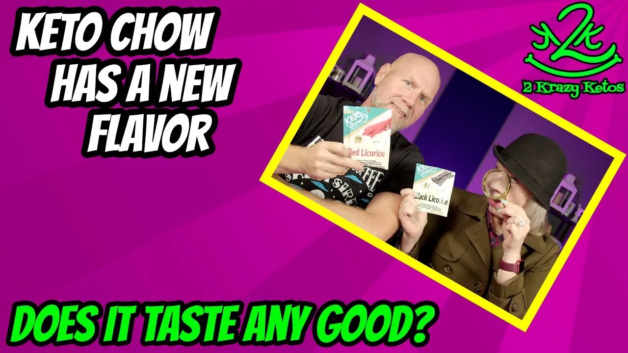 Keto Chow has a new flavor, how does it taste? Red & Black Licorice Keto Chow taste test