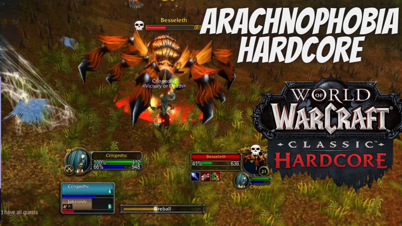 HARDCORE ARACHNOPHOBIA QUEST - Kill Besseleth! WoW Classic HC