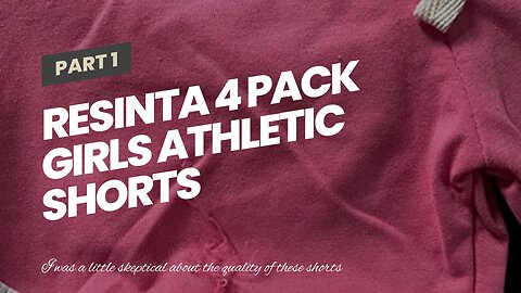 Resinta 4 Pack Girls Athletic Shorts Cotton Workout Shorts Running Gym Shorts Sports Shorts