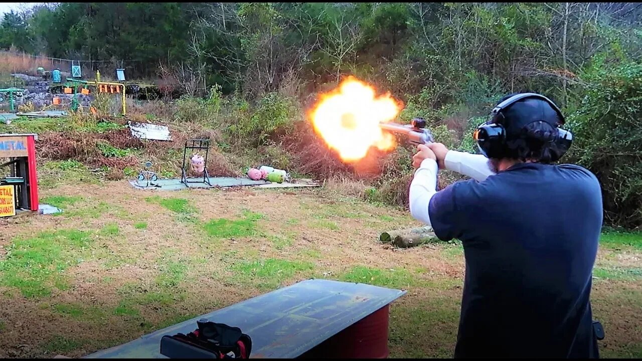 Range Day With Heavy Metal Guns and Outdoors