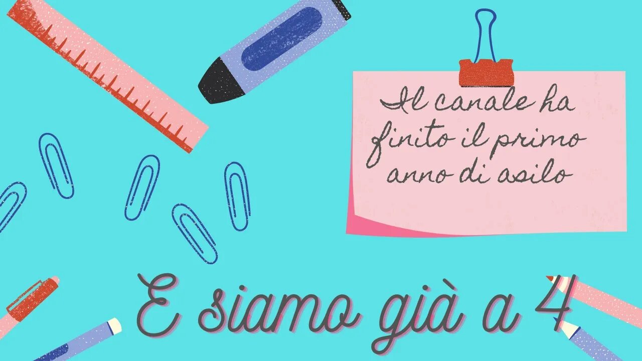 Il Canale ha finito il primo anno d'asilo!