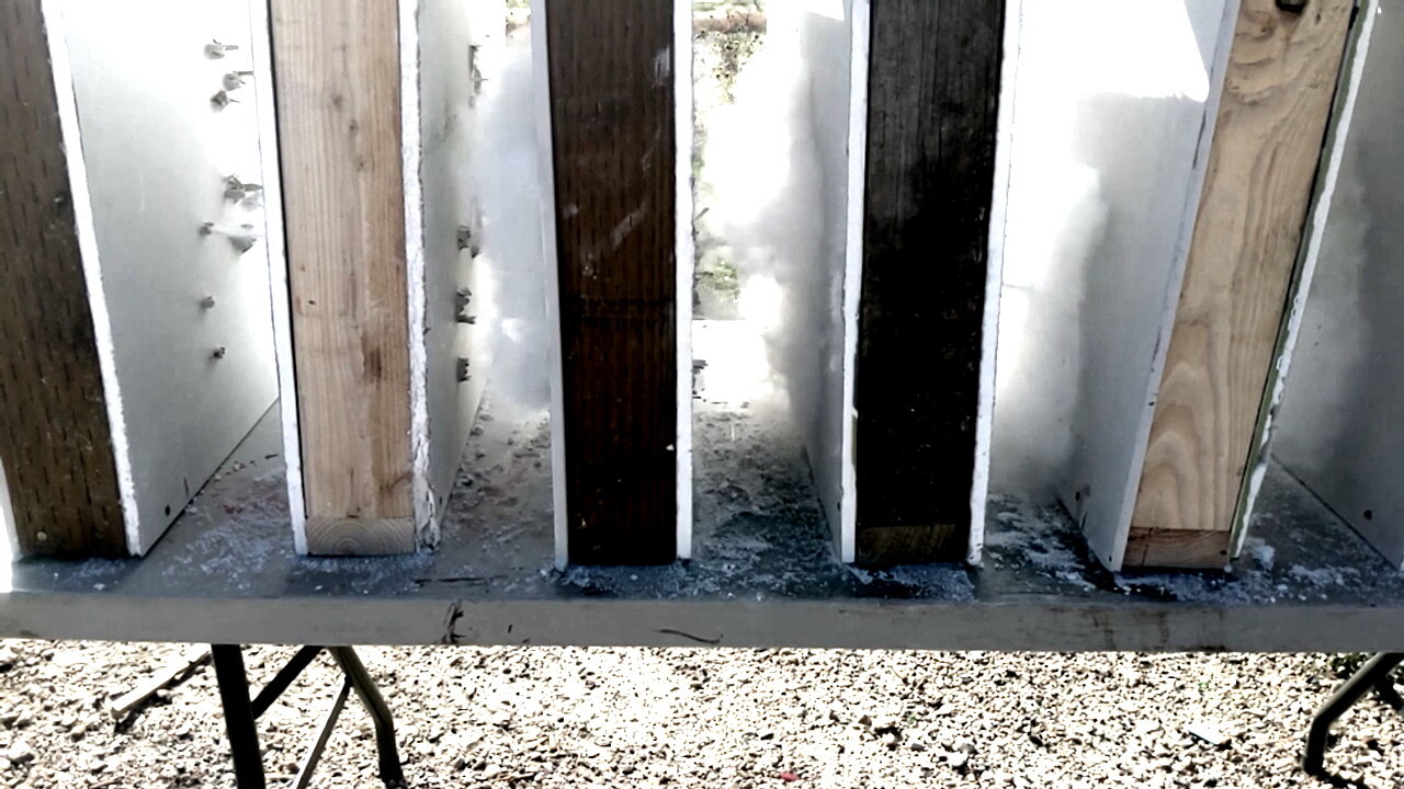 Home Defense Calibers & Wall Penetration Test (Noah's Science Project)