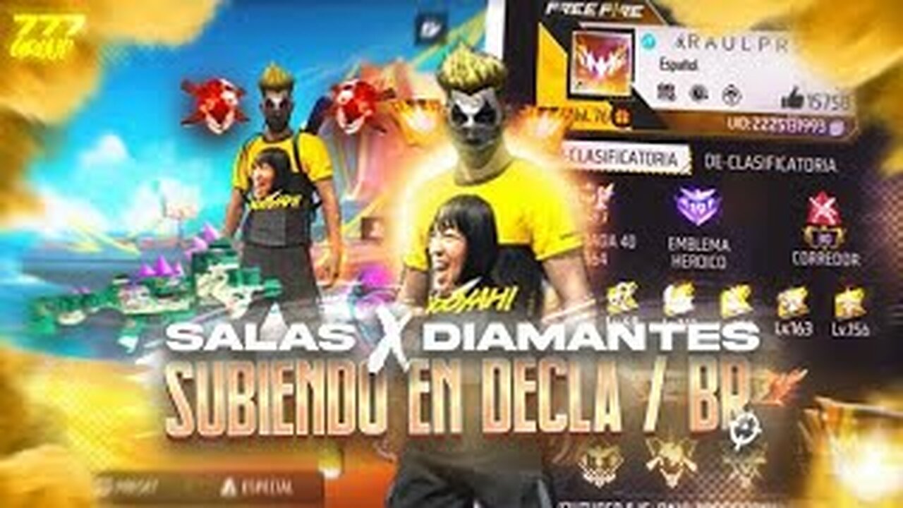 🌍FREE FIRE REGION EEUU🌍/ TOP 92 BR ECUADOR🔥SALA PRIVADAS X DIAMANTES🔥