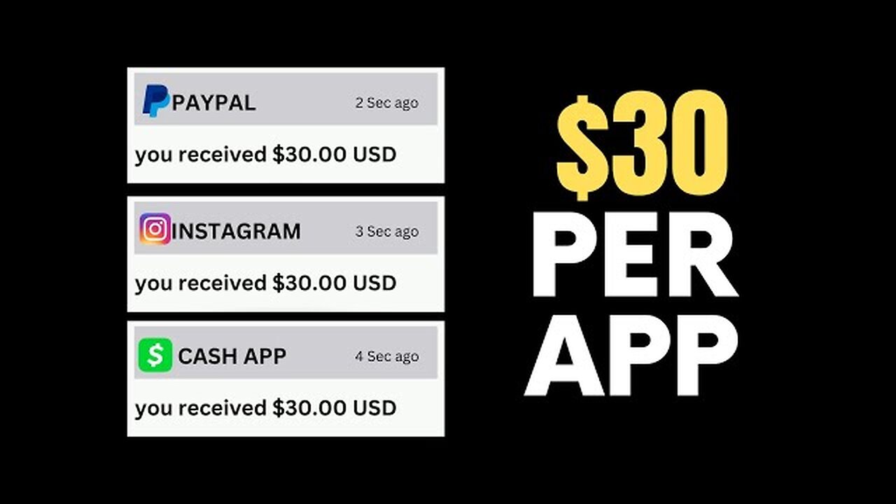 1 App =$30 Install Apps & Get Paid $1000 A Day