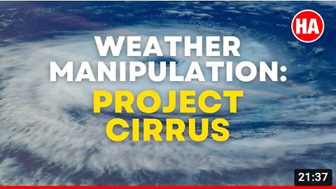 PROJECT CIRRUS: GOV'T MANIPULATES HURRICANES LIKE IAN