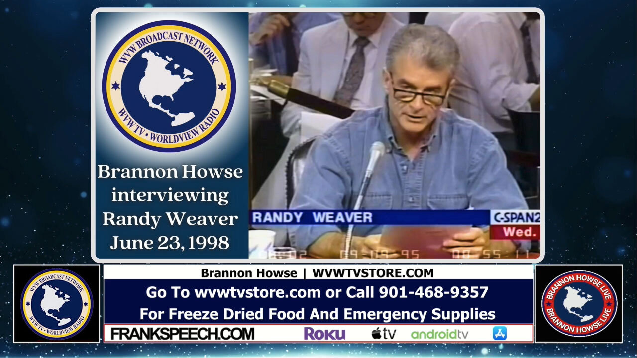 On the 31st Anniversary of Ruby Ridge Brannon Howse Plays a 1998 Interview He Did with Randy Weaver