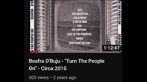 Beafra D'Buju - ''Turn The People On'' - Circa.2010