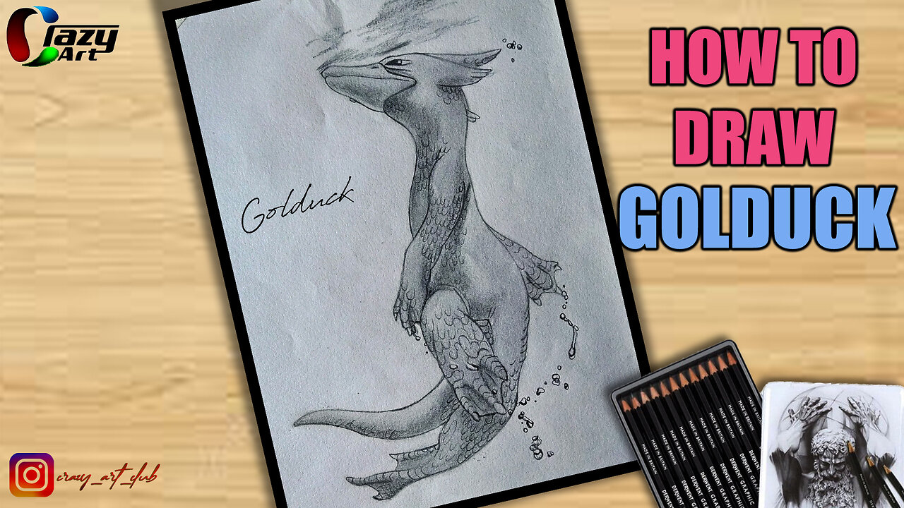 How to draw Golduck #pokemon #pikachu #art #drawing #artist