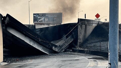 Обрушение моста на I-95 может обернуться настоящей Инфраструктурная трагедий.