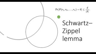 statement and prove Schwartz–Zippel lemma