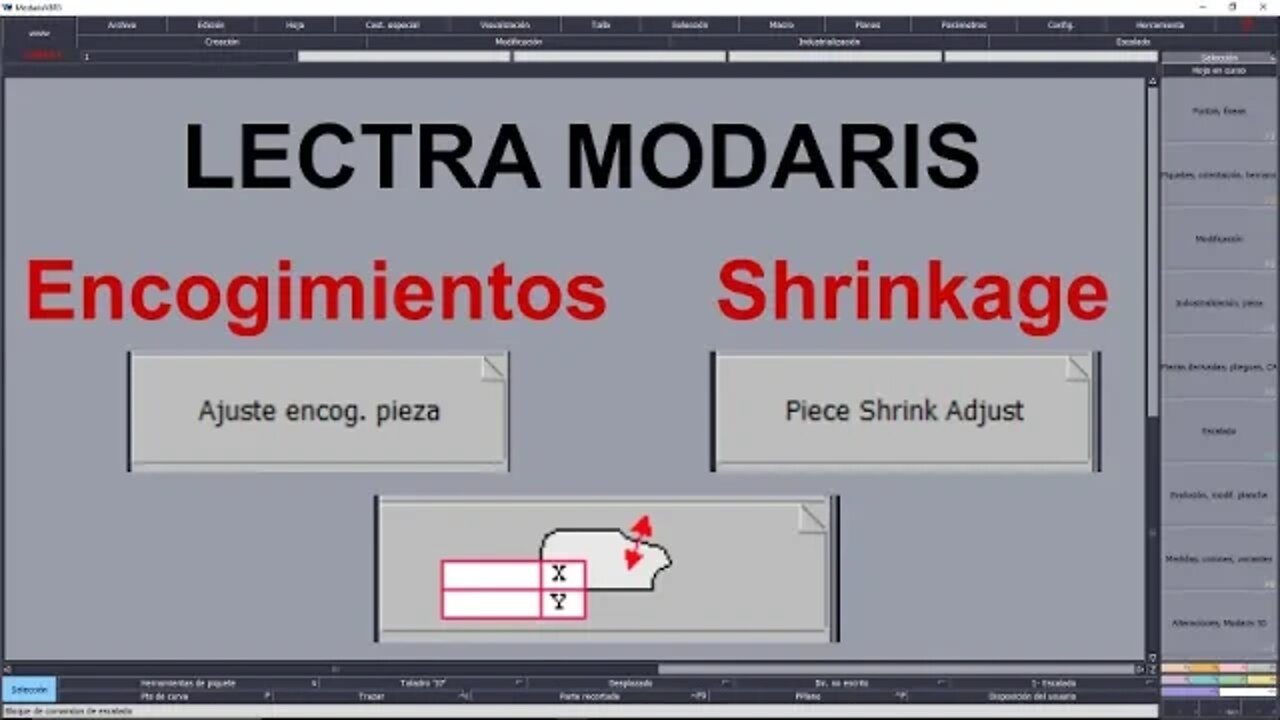 046- Manejar el encogimiento de la tela en Lectra Modaris
