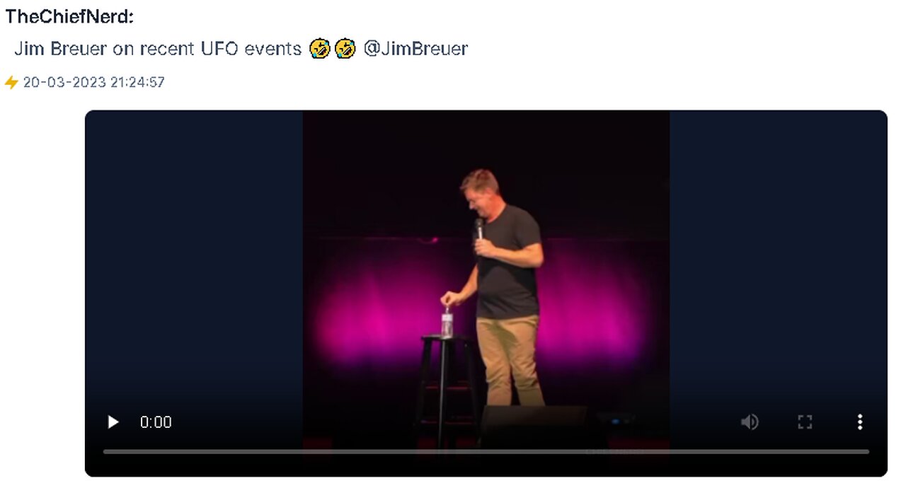 JIM BREUER ON RECENT UFO EVENTS - FAKE AGENDAS