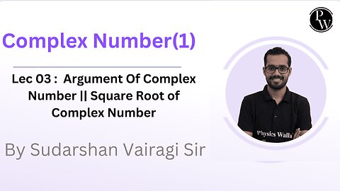 Complex numbers Lecture 03 | AIR Batch |